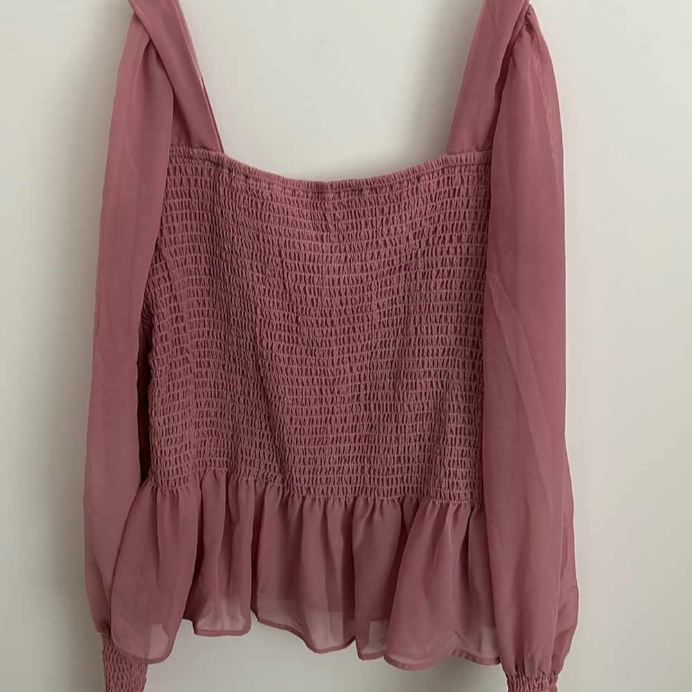 Nine West beeeeautiful blouse !!! Pastel pink size Large